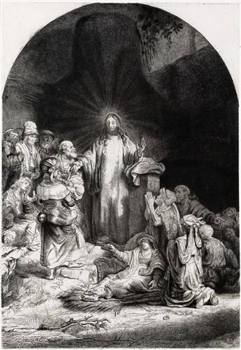 REMBRANDT VAN RIJN andCAPTAIN WILLIAM BAILLIE Bound volume with approximately 150 etchings, including numerous proof impressions of ...